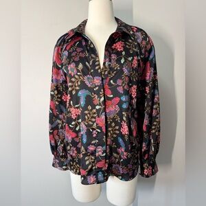 Misa Los Angeles Multicolor Floral Blouse Small
